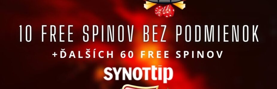 70 free spinov v Synottip kasíne