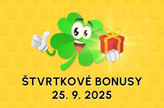 Free spiny a bonusy dnes ŠTVRTOK 25. 9. 2025 (610 FS)