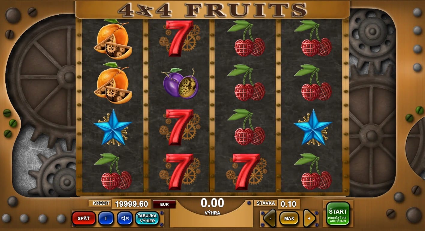 Hra 4x4 fruits