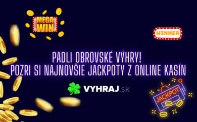 Jackpoty v online kasínach