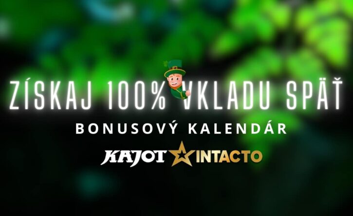 Získaj 100% vkladu nazad v KajotIntacto kasíne