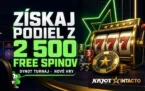 Synot turnaj: Získaj podiel z 2500 free spinov v KajotIntacto