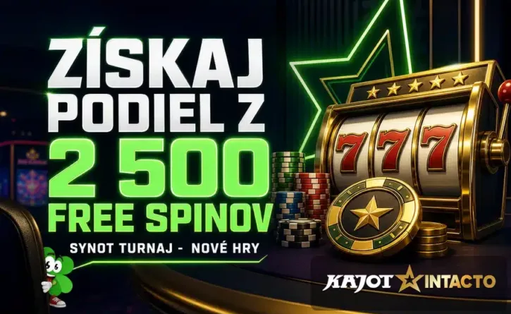 2500 free spinov v kajot turnaji