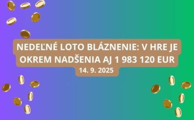 V nedeľu môžeš vyhrať v Lote takmer 2 milióny eur