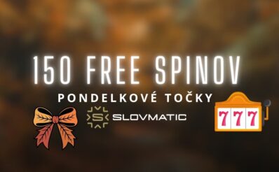 150 free spinov v Slovmatic kasíne