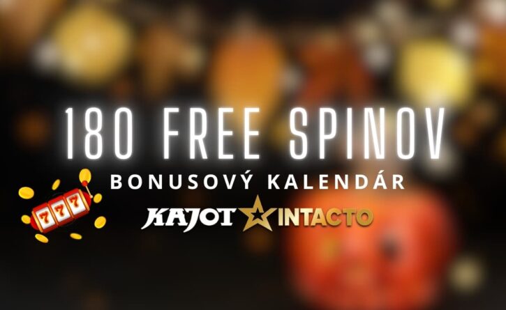 180 free spinov v KajotIntacto kasíne