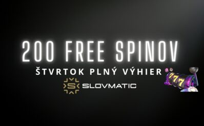 200 free spinov v Slovmatic kasíne