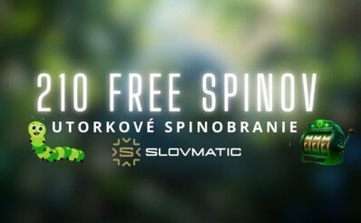 210 free spinov v Slovmatic kasíne