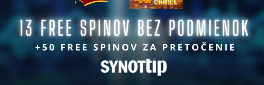 63 free spinov v Synottip kasíne