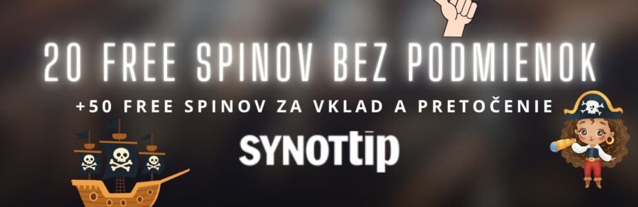 70 free spinov v Synottip kasíne
