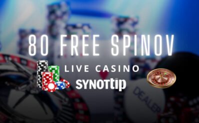 80 free spinov v Synottip kasíne - live kasíno