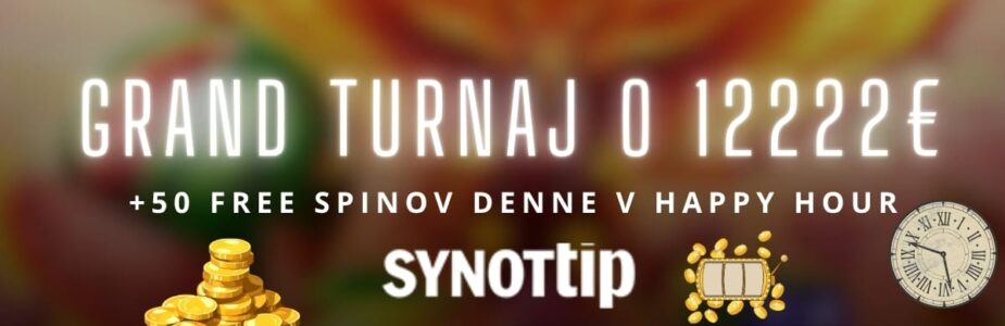 Grand turnaj v Synottip kasíne + denný bonus