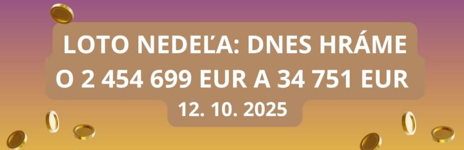 Loto nedeľa je znova plná lákavých výhier