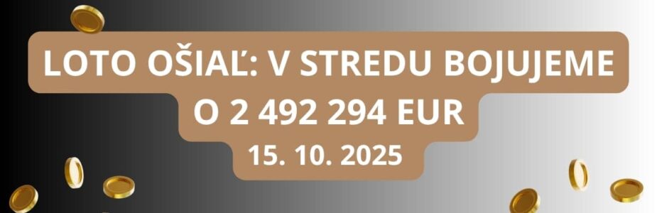 Loto ponuka na stredajšie žrebovanie je znova priaznivá