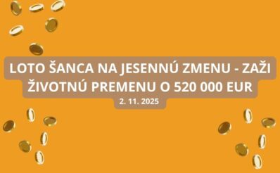 Loto šance na životnú zmenu v nedeľu sú tu