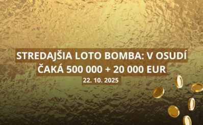 Loto žrebovania v stredu prinášajú nové vyše polmiliónové výhry