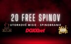 Spinobranie: Utorkové misie v Doxxbet