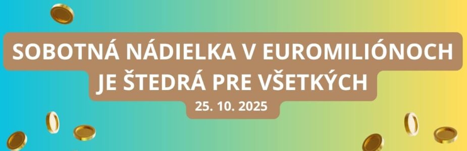 V Euromiliónoch čaká na hráčov štedrá sobotná odmena V Euromiliónoch čaká na hráčov štedrá sobotná odmena