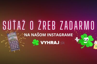 Súťaž o žreb ZADARMO na našom Instagrame!