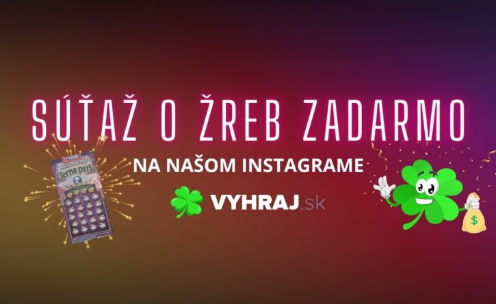 Vyhraj.sk na instagrame - súťaž o žreb