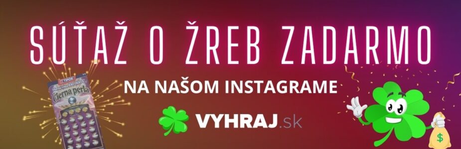 Vyhraj.sk na instagrame – sútaž o žreb Vyhraj.sk na instagrame - súťaž o žreb