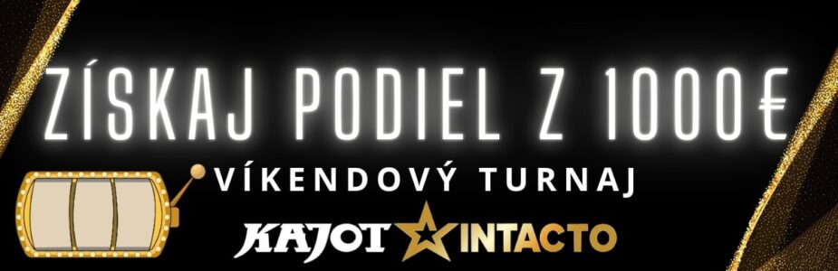 Získaj podiel z 1000€ v KajotIntacto kasíne