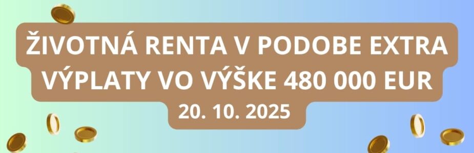 Žrebovanie o pondelkovú Extra výplatu je tu už za chvíľu