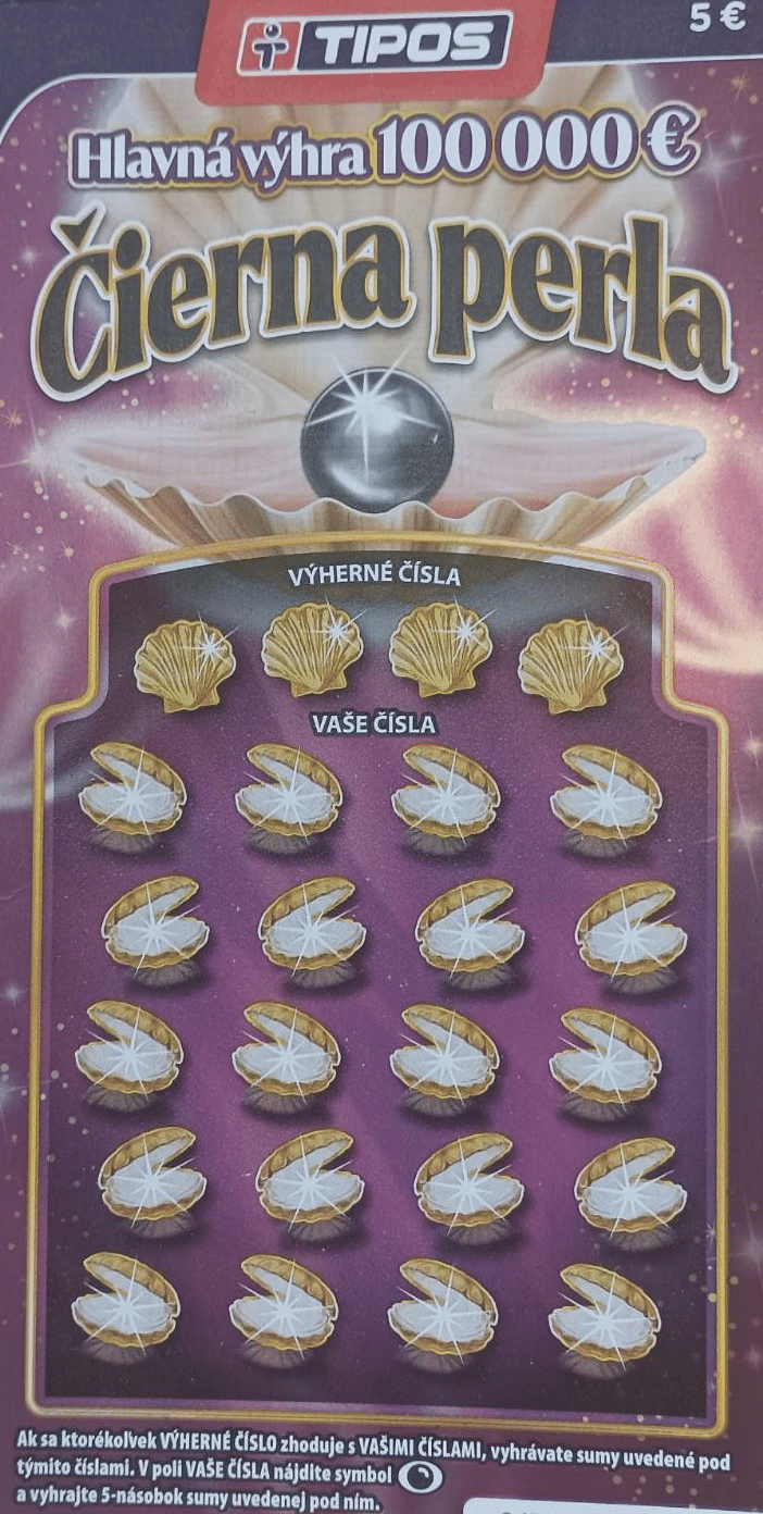 cierna perla žreb