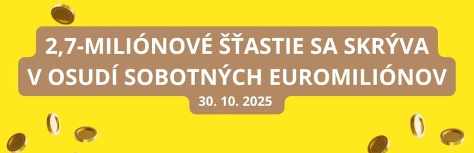 Prvé novembrové žrebovanie Euromiliónov ponúka majland