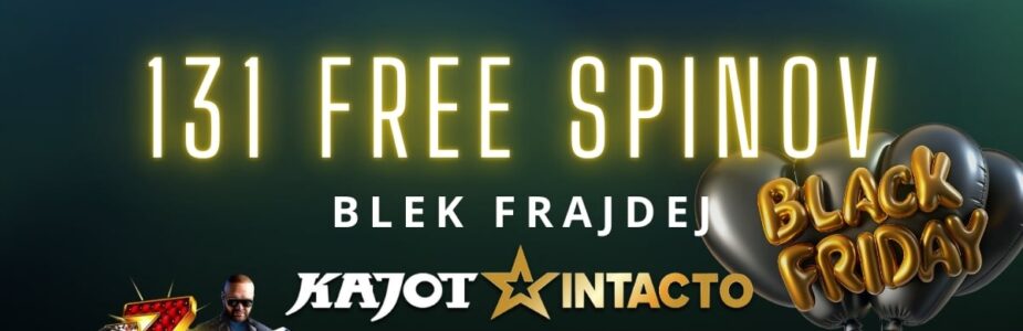 131 free spinov v KajotIntacto kasíne