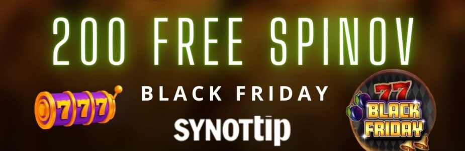 200 free spinov v Synottip kasíne