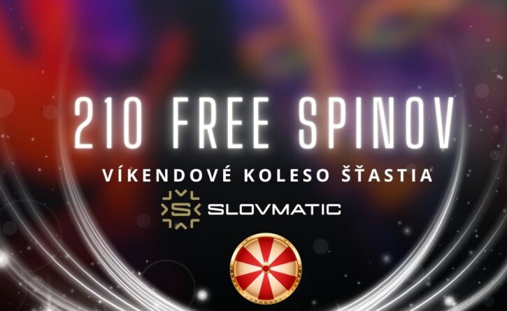 210 free spinov v Slovmatic