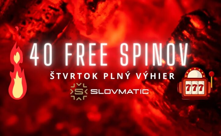 40 free spinov v Slovmatic