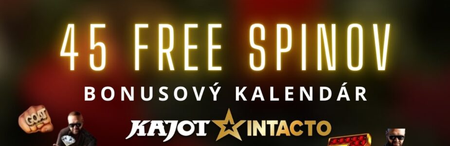 45 free spinov v KajotIntacto kasíne