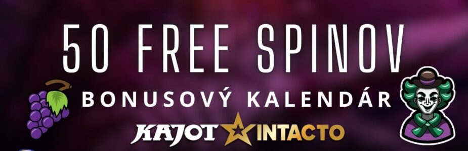 50 free spinov v KajotIntacto kasíne