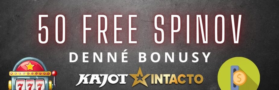 50 free spinov v KajotIntacto kasíne - denné bonusy