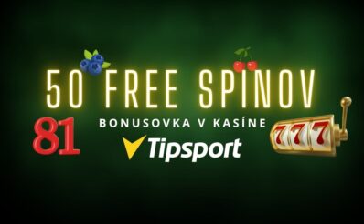 50 free spinov v Tipsport kasíne