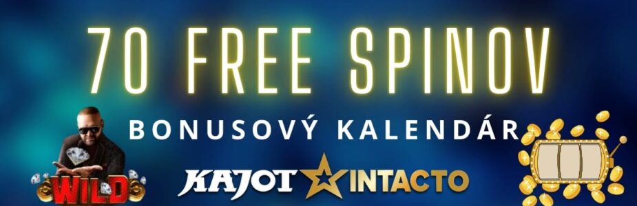 70 free spinov v KajotIntacto kasíne