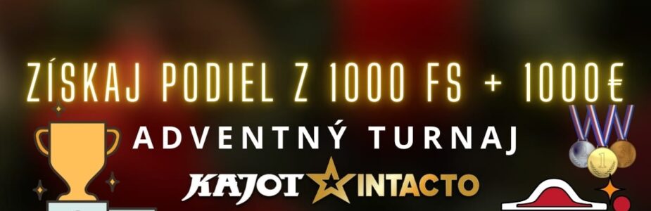 Advetný turnaj v KajotIntacto kasíne