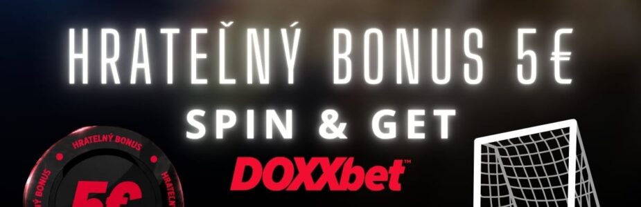 Hrateľný bonus 5 € v Doxxbet