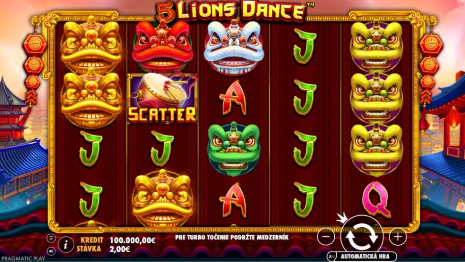 5 Lions Dance™ od Pragmatic Play