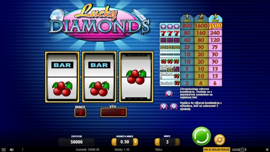 Lucky Diamonds od Play’n GO