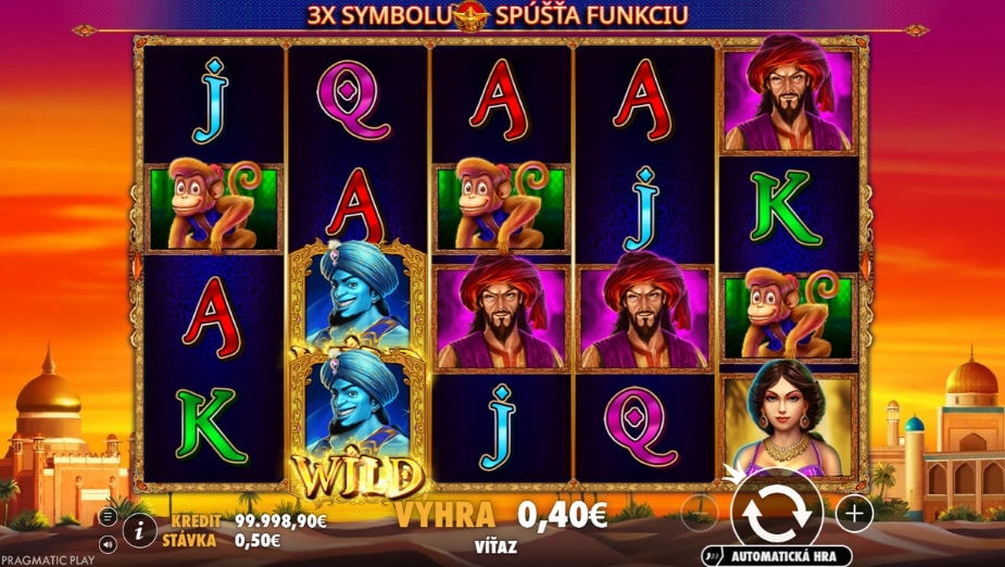 Téma a symboly 3 Genie Wishes™