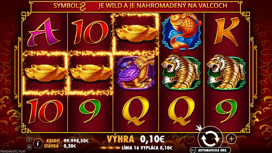 Téma a symboly 8 dragons™