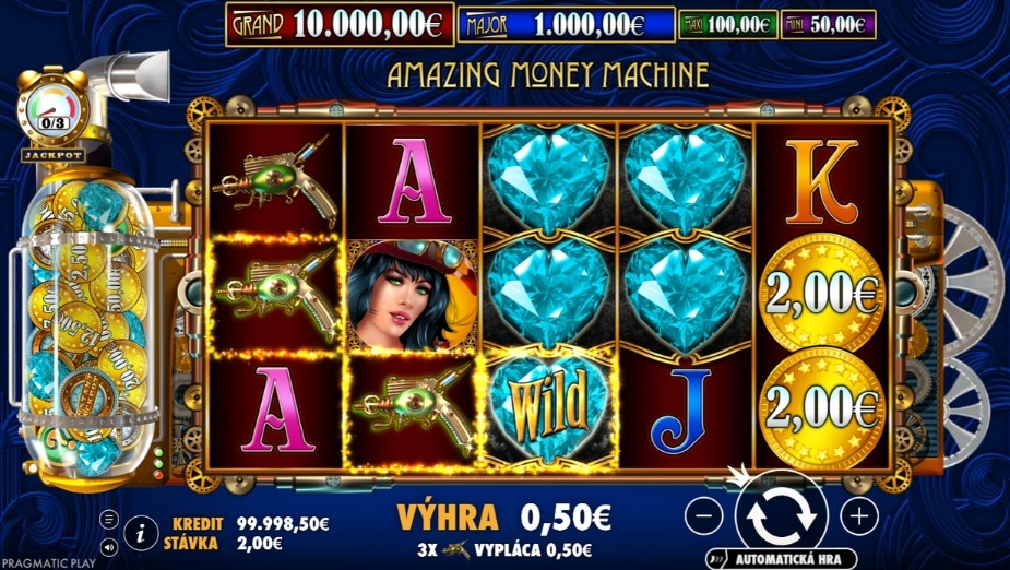 Téma a symboly Amazing Money Machine