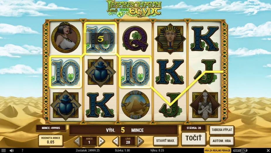 Téma a symboly Leprechaun goes Egypt
