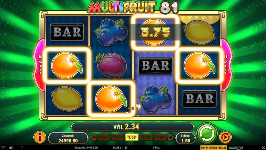 Téma a symboly Multifruit 81