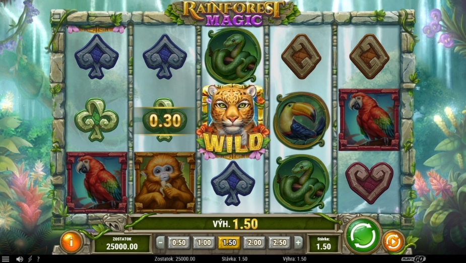 Téma a symboly Rainforest Magic