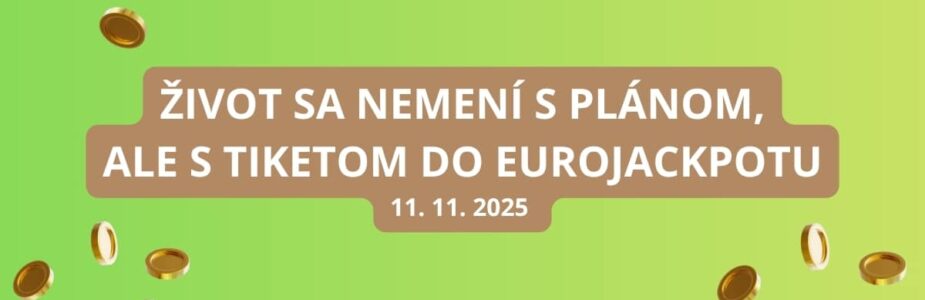 Uzávierka žrebovania Eurojackpotu je dnes do večera