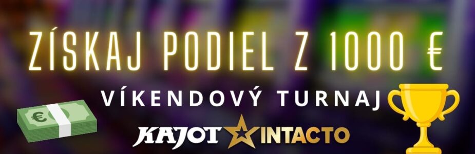 Víkendový turnaj o 1000 € v KajotIntacto kasíne